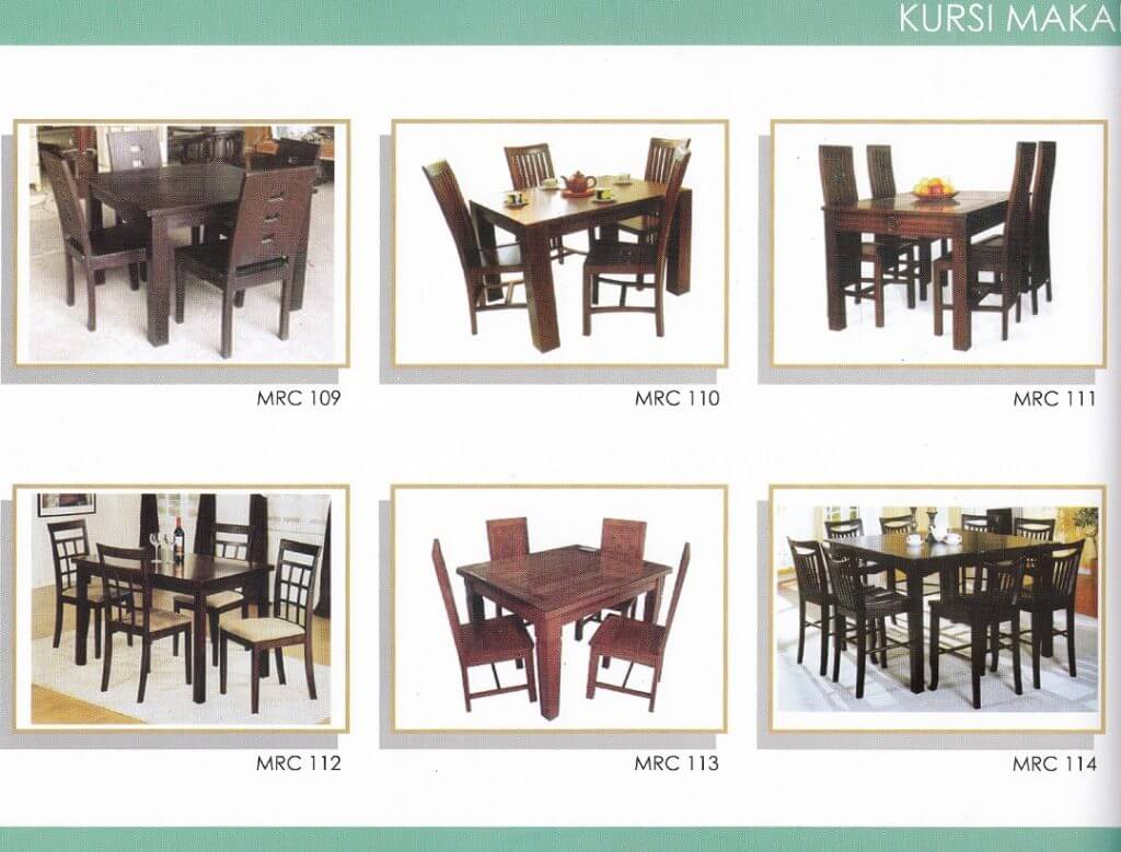 Katalog set meja makan minimalis 